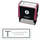 Tampon Auto-encreur Cela appartient à l'élément d'organisation personn (En situation)