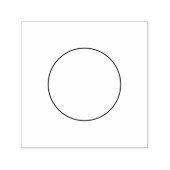 Tampon Auto-encreur Cercle ouvert minimaliste simple (Design)
