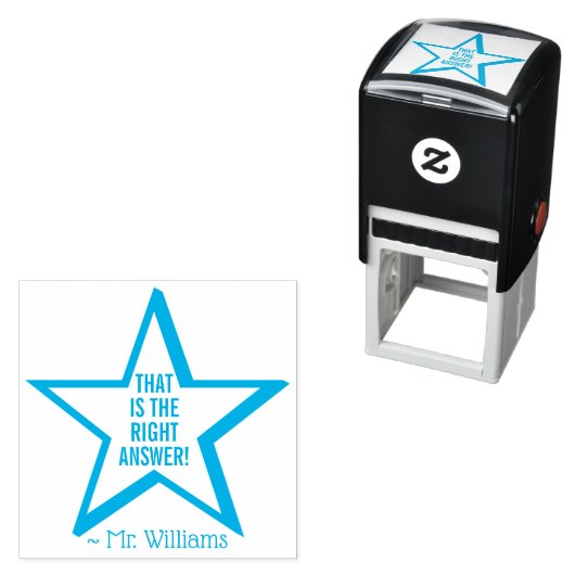 Tampon Auto-encreur "C'EST LA BONNE RÉPONSE !" Timbre en caoutchouc de (En situation)