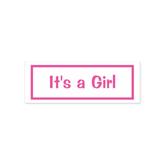 Tampon Auto-encreur C'est un timbre auto-encastré pour fille (Design)