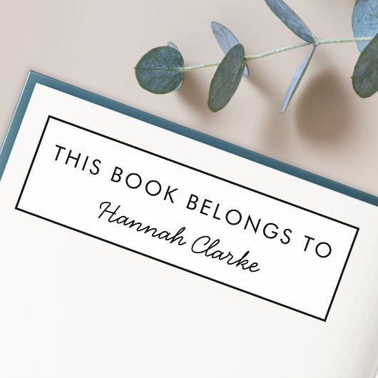 Tampon Auto-encreur Cette Exemplaire Appartient À | Ex Libris Moderne