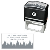 Tampon Auto-encreur Chaîne forestière - Bois (En situation)