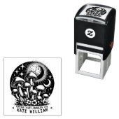 Tampon Auto-encreur Champignons De la bibliothèque de timbre (En situation)