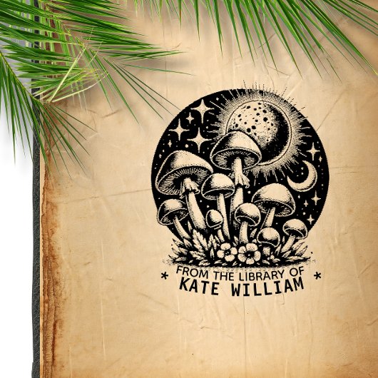 Tampon Auto-encreur Champignons De la bibliothèque de timbre