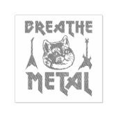 Tampon Auto-encreur Chat en métal lourd (Design)