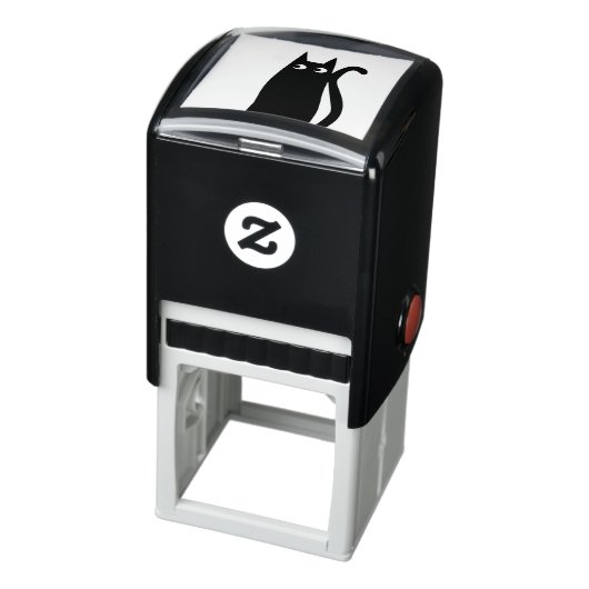 Tampon Auto-encreur Chat noir mignon (Produit)