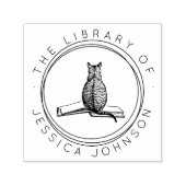 Tampon Auto-encreur Chat sur le livre Cute Modern Library (Design)