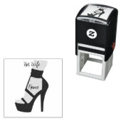 Tampon Auto-encreur Chaussure à talon élevé Thunder_Cove (En situation)
