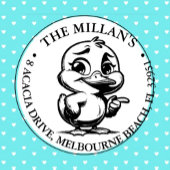 Tampon Auto-encreur Cheeky Happy Duck thème