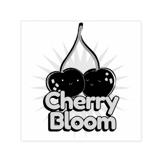 Tampon Auto-encreur Cherry Bloom (Design)