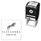 Tampon Auto-encreur Cheval de saut | Scribble Horse | Entraîneur de ch (En situation)