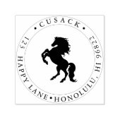 Tampon Auto-encreur Cheval PixDezines sur pattes arrières (Design)