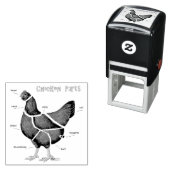 Tampon Auto-encreur Chicken (En situation)