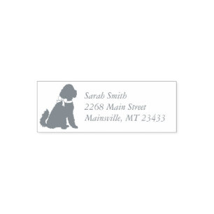 Tampon Auto-encreur Chien Baby shower Goldendoodle