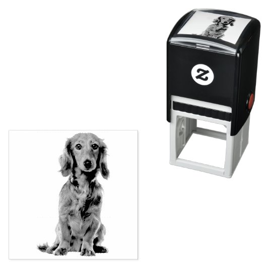 Tampon Auto-encreur Chien Chiot Cutest Coca (En situation)