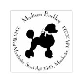 Tampon Auto-encreur Chien de caniche Français (Design)