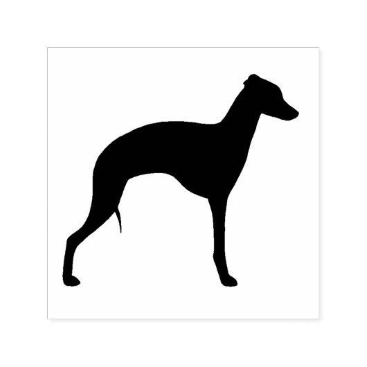 Tampon Auto-encreur Chien de race italienne Greyhound Silhouette Iggy (Design)