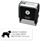 Tampon Auto-encreur Chien de St. Bernard Puppy (En situation)