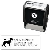 Tampon Auto-encreur Chien Irlandais Terrier Puppy (En situation)