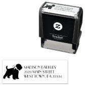 Tampon Auto-encreur Chien roux roux (En situation)