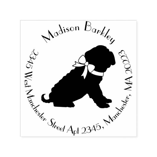Tampon Auto-encreur Chien Shar Pei Chien Chien Puppy (Design)