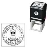 Tampon Auto-encreur Chiffre de taureau français (En situation)