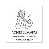 Tampon Auto-encreur Chinese Dragon Address (Design)