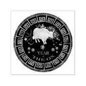 Tampon Auto-encreur Chinois Zodiac Ox ID542 (Design)