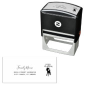 Tampon Auto-encreur Christmas Address Self-inking Stamp (En situation)