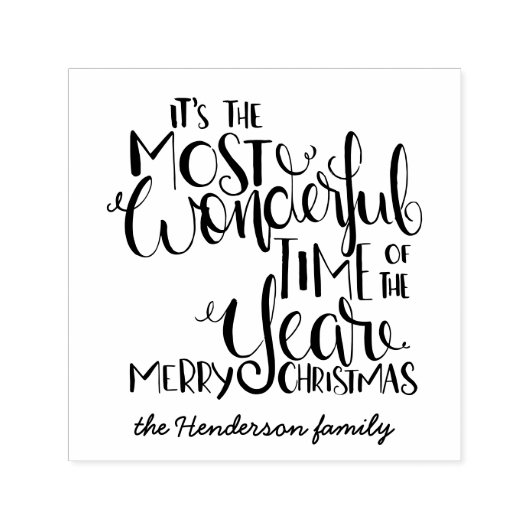 Tampon Auto-encreur Christmas It's the Most Wonderful Time of the Year (Design)