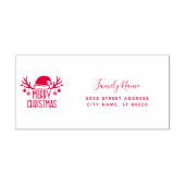 Tampon Auto-encreur Christmas Return Address Self-inking Stamp (Design)