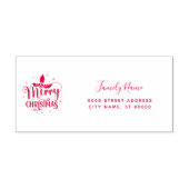 Tampon Auto-encreur Christmas Return Address Self-inking Stamp (Design)