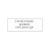 Tampon Auto-encreur Church Name Custom Self Inking Rubber Stamp (Design)