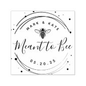 Tampon Auto-encreur Circulaire moderne signifiant Abee Honey Mariage F (Design)
