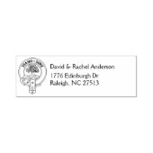 Tampon Auto-encreur Clan Anderson Crest & Address Self-inking Stamp (Design)
