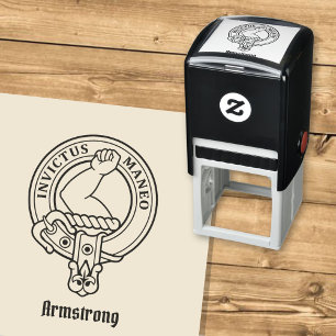 Tampon Auto-encreur Clan Armstrong Crest Stamp autoportant