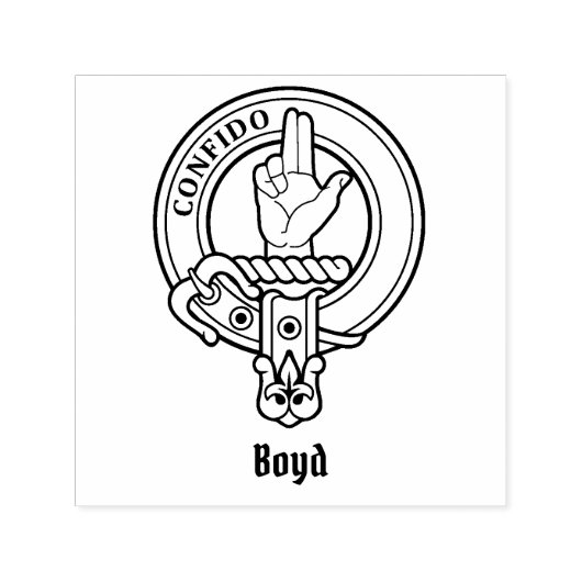 Tampon Auto-encreur Clan Boyd Crest (Design)