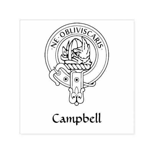 Tampon Auto-encreur Clan Campbell Crest (Design)