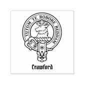 Tampon Auto-encreur Clan Crawford Crest Timbre auto-encastré (Design)