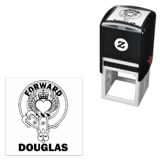 Tampon Auto-encreur Clan Douglas Winged Heart Crest Self-inking Stamp