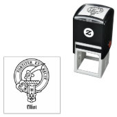 Tampon Auto-encreur Clan Elliot Crest Stamp autoportant (En situation)