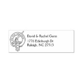 Tampon Auto-encreur Clan Gunn Crest & Address Self-inking Stamp (Design)