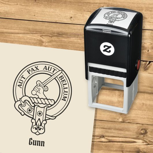 Tampon Auto-encreur Clan Gunn Crest Stamp autoportant