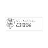 Tampon Auto-encreur Clan Hamilton Crest & Address Self-inking Stamp (Design)
