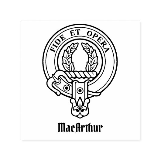 Tampon Auto-encreur Clan MacArthur Crest (Design)