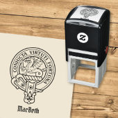 Tampon Auto-encreur Clan MacBeth Crest Stamp autoportant