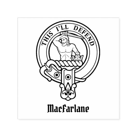 Tampon Auto-encreur Clan MacFarlane Crest (Design)