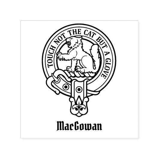 Tampon Auto-encreur Clan MacGowan Crest Stamp autoportant (Design)