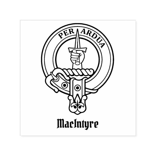 Tampon Auto-encreur Clan MacIntyre Crest Auto-encastré Timbre (Design)