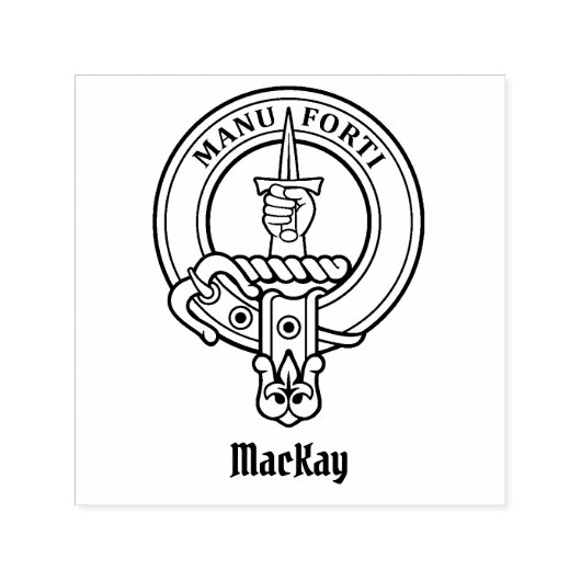 Tampon Auto-encreur Clan MacKay Crest (Design)